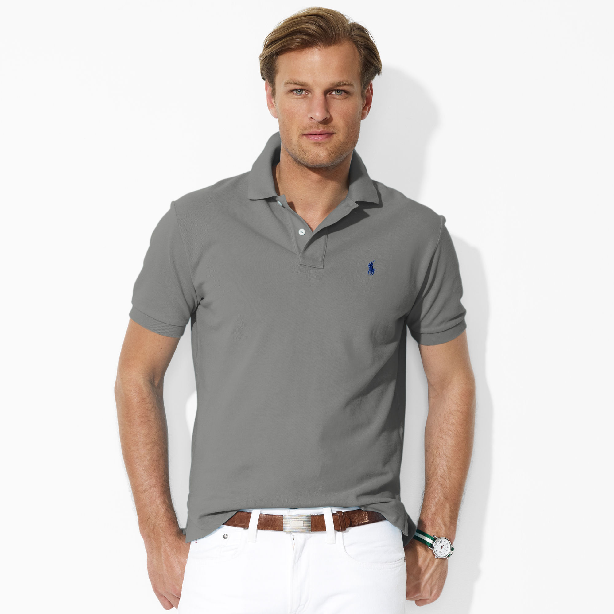 CLASSIC-FIT MESH POLO